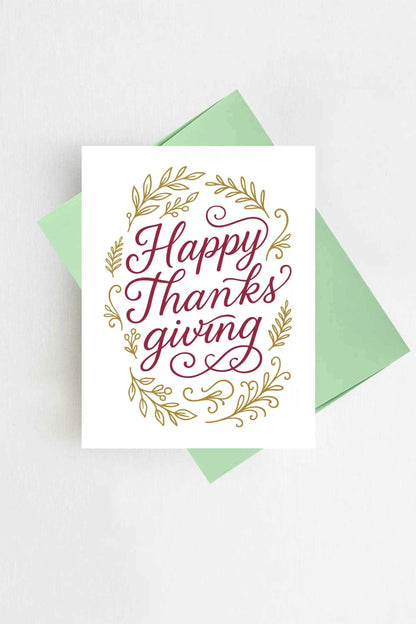 Falling for Fall Thanksgiving Card Autumn Greeting