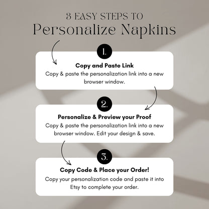 Custom Dusty Blue Wedding Cocktail Napkins Minimalist Set of 50-100