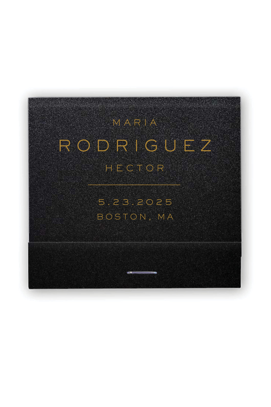 Minimalist Wedding Matches Personalized Matchbooks - Maria Collection