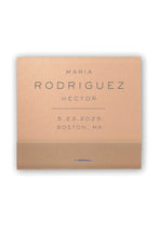 Load image into Gallery viewer, Minimalist Wedding Matches Personalized Matchbooks - Maria Collection
