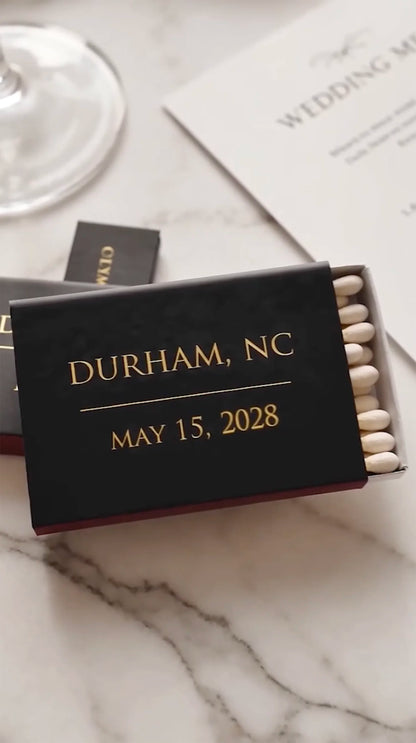 Personalized Matchboxes Wedding Matches