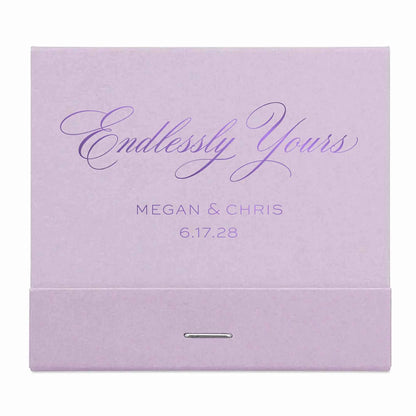Old Money Wedding Custom Matchbooks | Elegant Script Favors | Interactive Live Design Preview