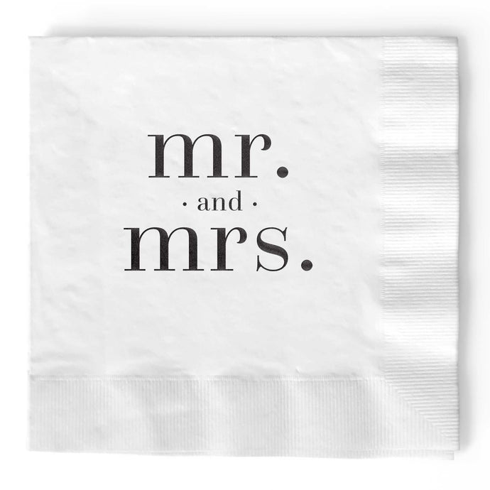 Mr. and Mrs. Napkins  - Set of 25 - Tea and Becky
