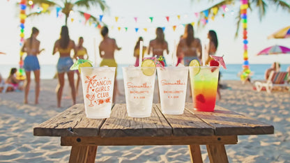 Cancun Girls Club Cups Bachelorette Beach Party