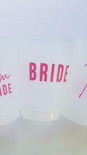 Load and play video in Gallery viewer, Team Bride Cups Shatterproof Plastic Bachelorette Cup
