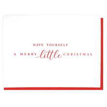 Load image into Gallery viewer, A Merry Little Christmas Letterpress Card
