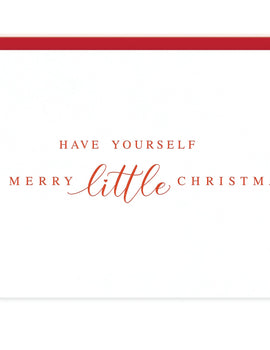 A Merry Little Christmas Letterpress Card - Wholesale