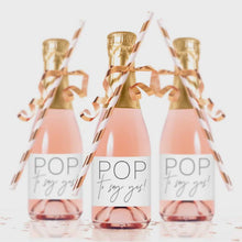 Load and play video in Gallery viewer, Pop to Say Yes Labels for Mini Champagne Bottles
