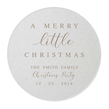 Load image into Gallery viewer, Personalized Merry Little Christmas Coasters - Tea and Becky
