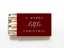 Load image into Gallery viewer, Merry Little Christmas Matchboxes - Personalized Holiday Matches - Tea and Becky

