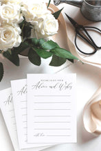 Load image into Gallery viewer, Advice and Well Wishes Wedding Guest Book Alternative Cards
