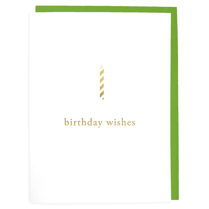 Birthday Wishes Card - Foil Greeting Card - Tea and Becky