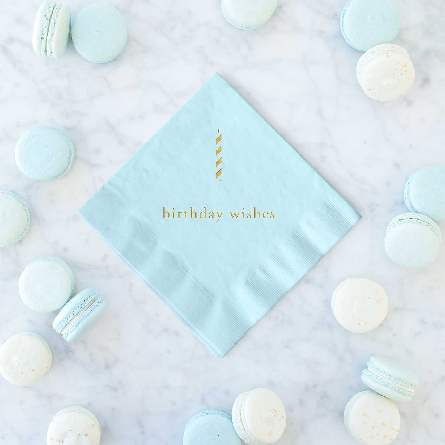 Birthday Wishes Napkins  - Set of 25 - Tea and Becky