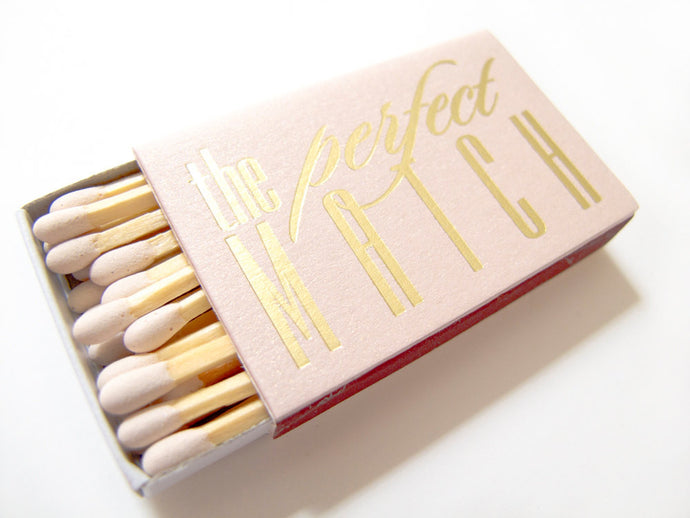 The Perfect Match Matchboxes - Personalized Matches - Carrie Collection - Tea and Becky