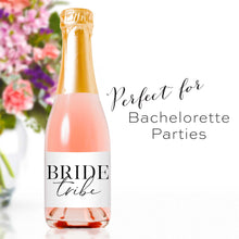 Load image into Gallery viewer, Bride Tribe Mini Champagne Bottle Labels - Tea and Becky
