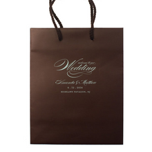 Load image into Gallery viewer, Welcome to Our Wedding Bags - Personalized Gift Bag - Audrey Collection - Tea and Becky
