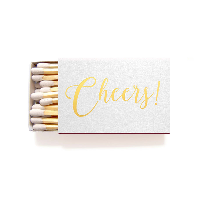 Cheers Matches - Foil Personalized Matchboxes - Rebecca Collection - Tea and Becky