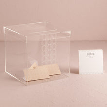 Load image into Gallery viewer, Circle Of Love Lucite Wedding Card Box - Wishing Well - Tea and Becky
