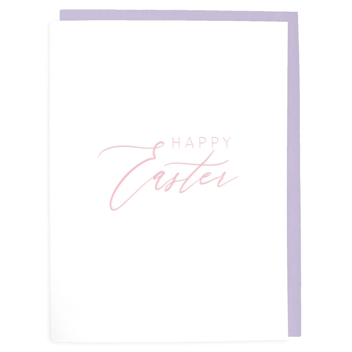 Happy Easter Card - Letterpress Greeting Card - Tea and Becky