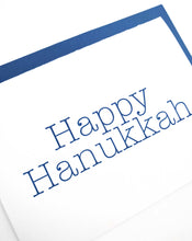 Load image into Gallery viewer, Happy Hanukkah Letterpress Card - Tea and Becky
