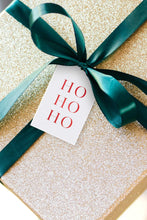 Load image into Gallery viewer, Ho Ho Ho Christmas Gift Tags with Ribbon
