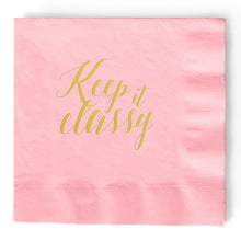 Load image into Gallery viewer, Keep it Classy Napkins - Set of 25 - Tea and Becky
