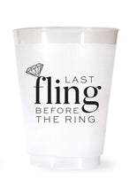 Load image into Gallery viewer, Last Fling Before the Ring Plastic Cups
