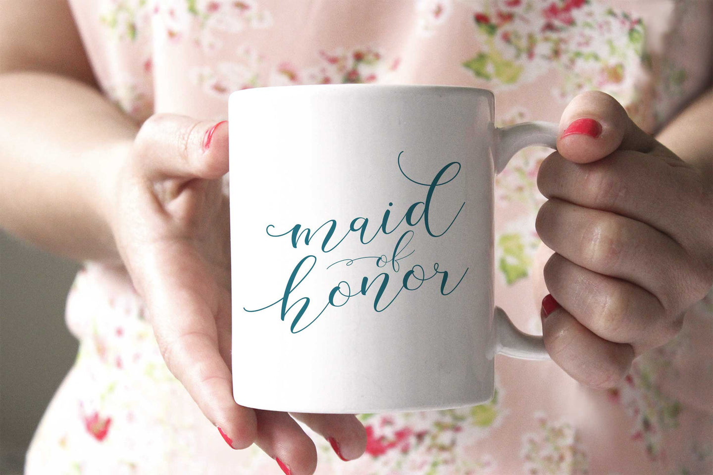 Maid of Honor Mug - Bridal Party Gift - More Colors - Tea and Becky