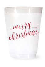 Load image into Gallery viewer, Merry Christmas Shatterproof Cups in Red
