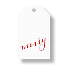 Load image into Gallery viewer, Merry Gift Tags with Ribbon for Christmas
