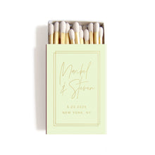 Load image into Gallery viewer, Minimalist Modern Wedding Favors Personalized Matchboxes - Maribel Collection
