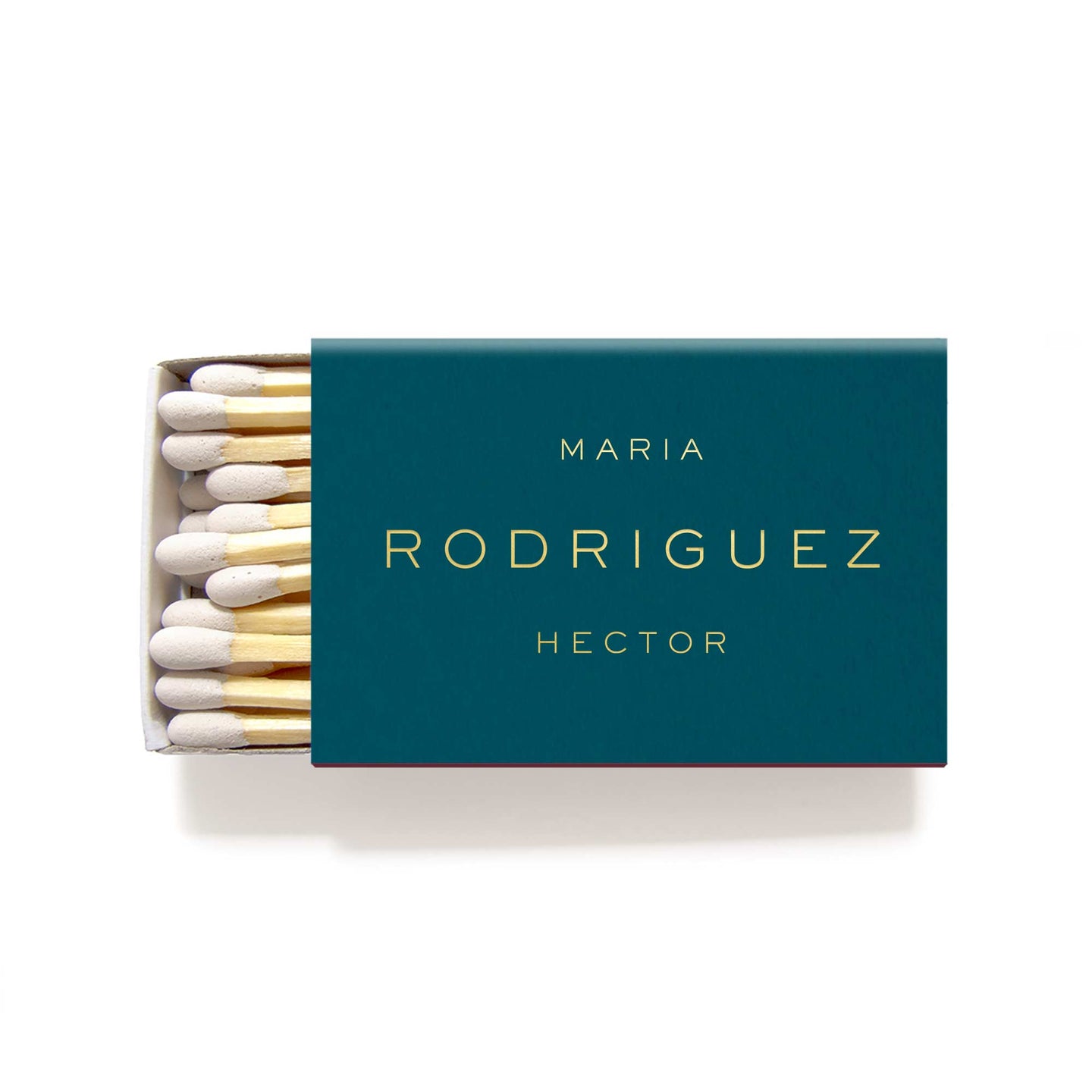 Minimalist Wedding Favors Personalized Names Matchbox - Maria Collection