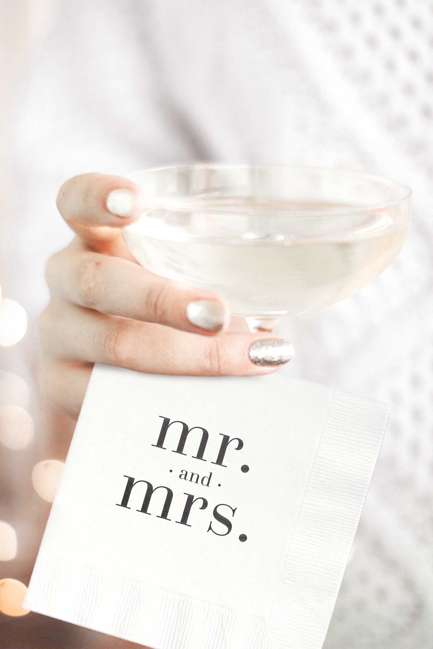 Mr. and Mrs. Napkins  - Set of 25 - Tea and Becky