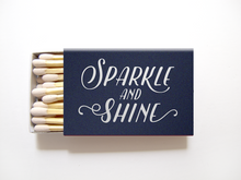 Load image into Gallery viewer, Sparkle and Shine Matchboxes - Foil Personalized Matches - Emma Collection - Tea and Becky
