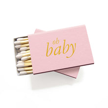 Load image into Gallery viewer, Oh Baby Matchboxes - Personalized Foil Matches - Nora Collection - Tea and Becky
