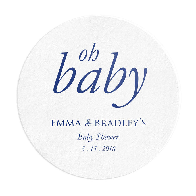 Personalized Oh Baby Coasters - Tea and Becky