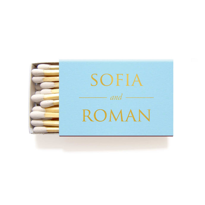 Personalized Matchboxes - Foil Matches - Helen Collection - Tea and Becky