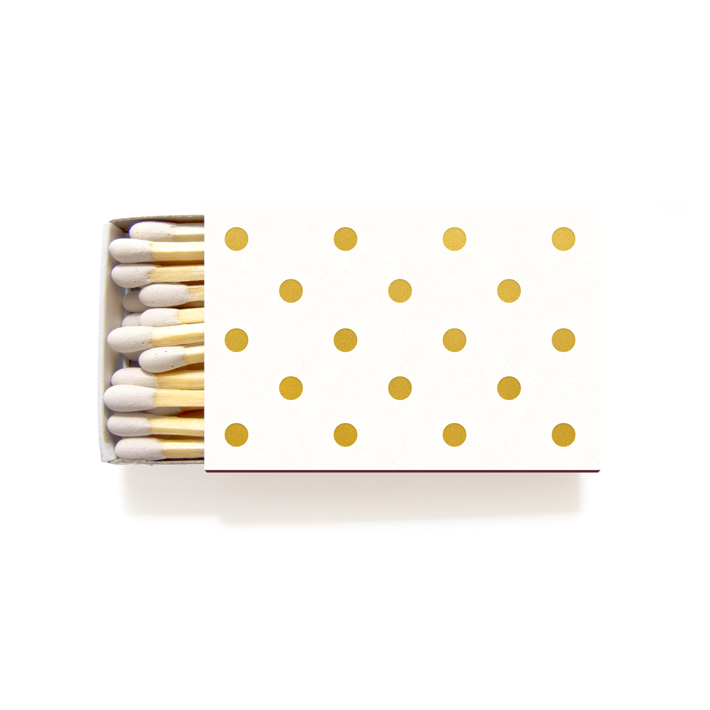 Polka Dot Matchboxes - Personalized Foil Matches - Sandy Collection - Tea and Becky
