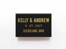 Load image into Gallery viewer, Polka Dot Matchboxes - Personalized Foil Matches - Sandy Collection - Tea and Becky
