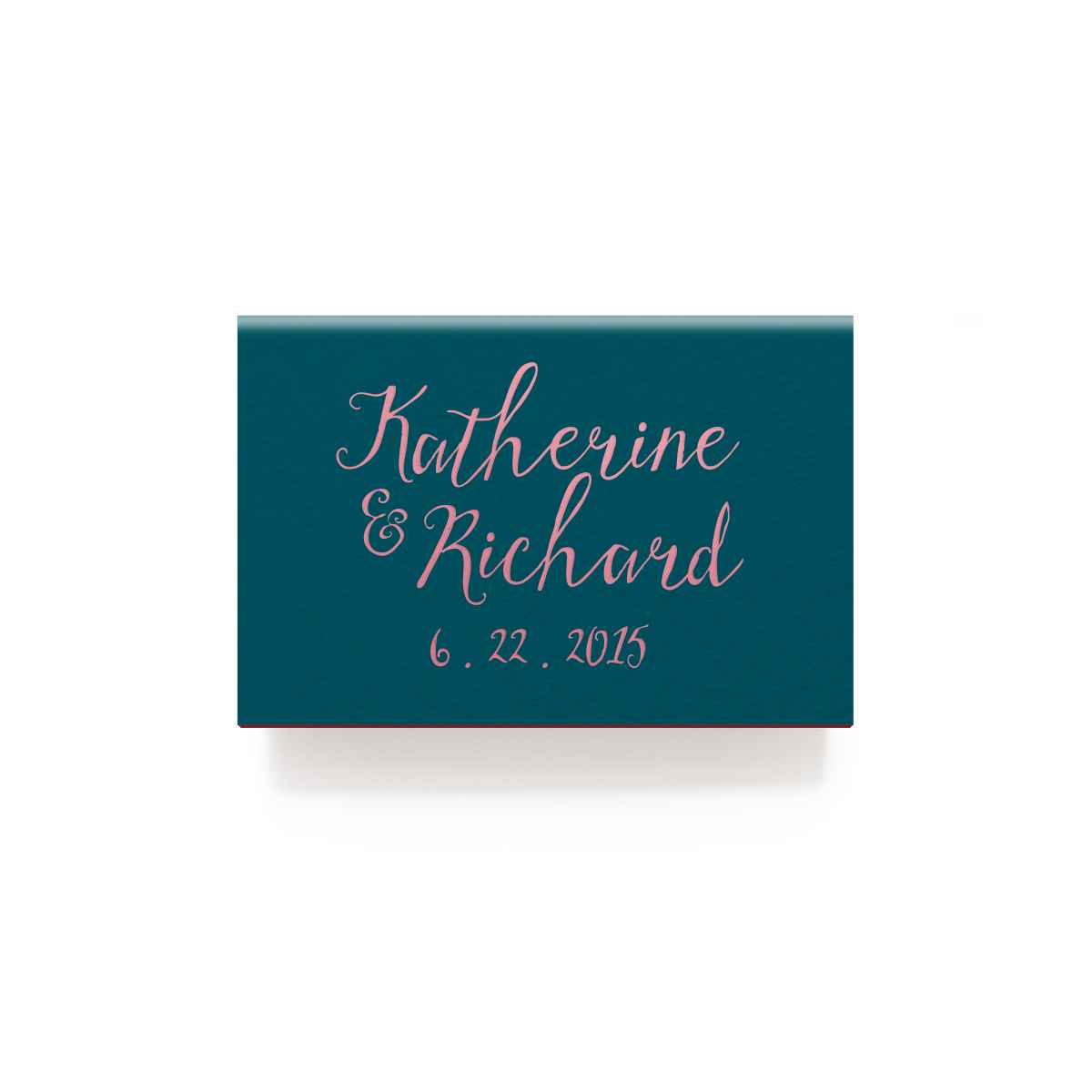 Rustic Monogrammed Matchboxes Personalized Wedding Matches