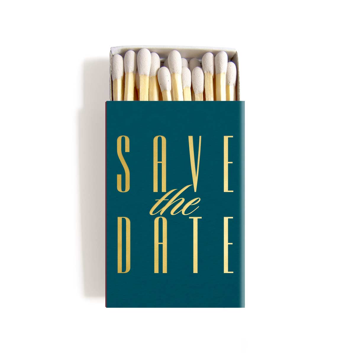 Save the Date Invitation Matchboxes - Personalized Matches - Carrie Collection - Tea and Becky