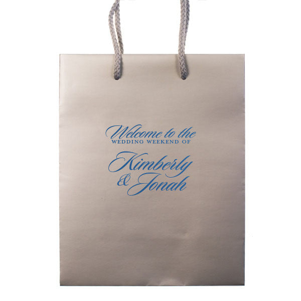 Just Married Wedding Welcome Bags - Personalized Gift Bag - Audrey