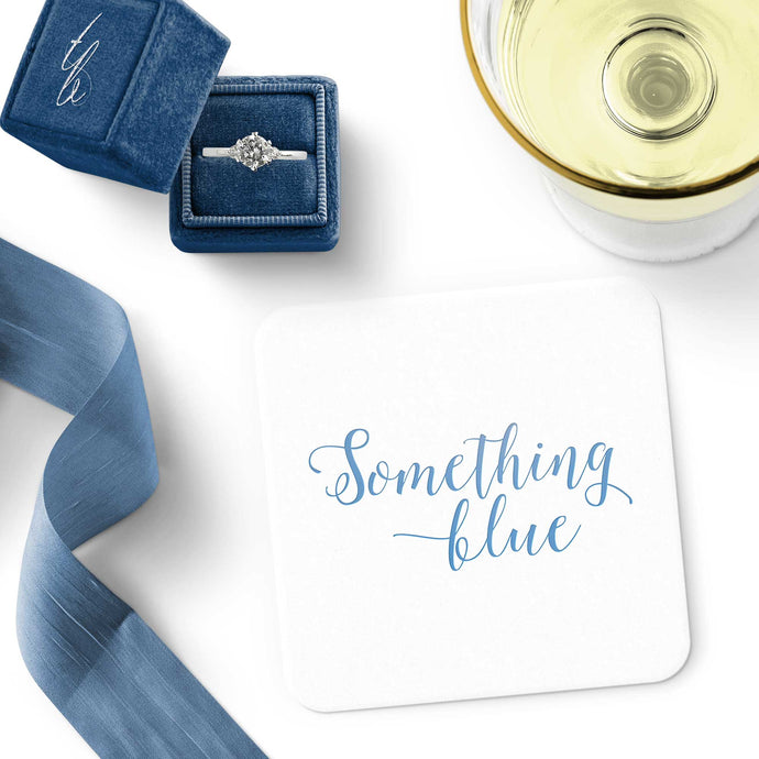 Something Blue Coasters - Set of 10 - Tea and Becky