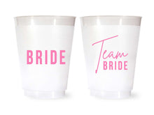 Load image into Gallery viewer, Team Bride Cups Shatterproof Plastic Bachelorette Cup
