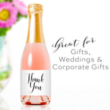 Load image into Gallery viewer, Thank You Mini Champagne Bottle Labels - Tea and Becky

