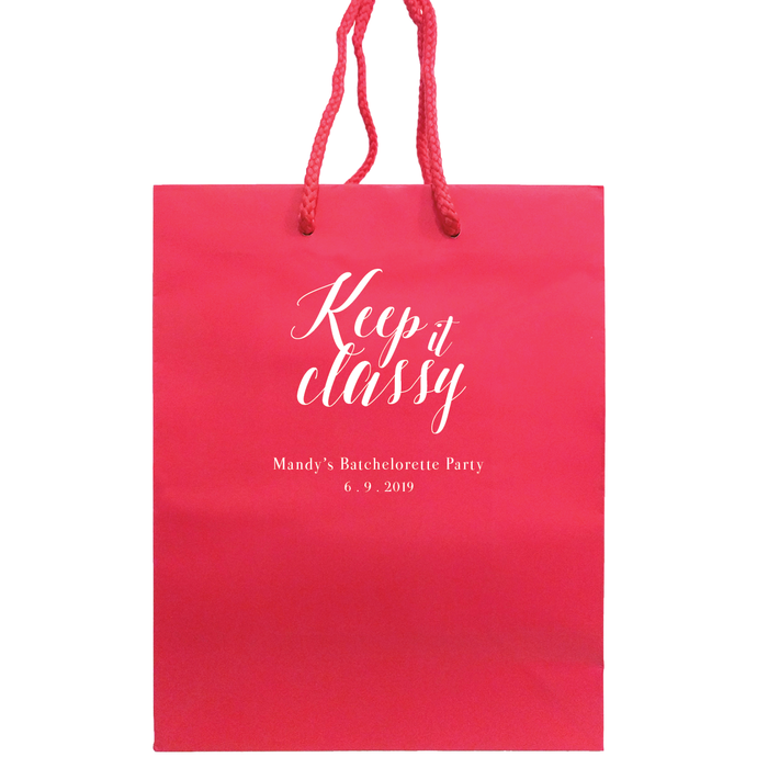 Keep it Classy Personalized Gift Bags - Tea and Becky
