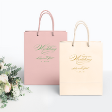 Load image into Gallery viewer, Welcome to Our Wedding Bags - Personalized Gift Bag - Audrey Collection - Tea and Becky

