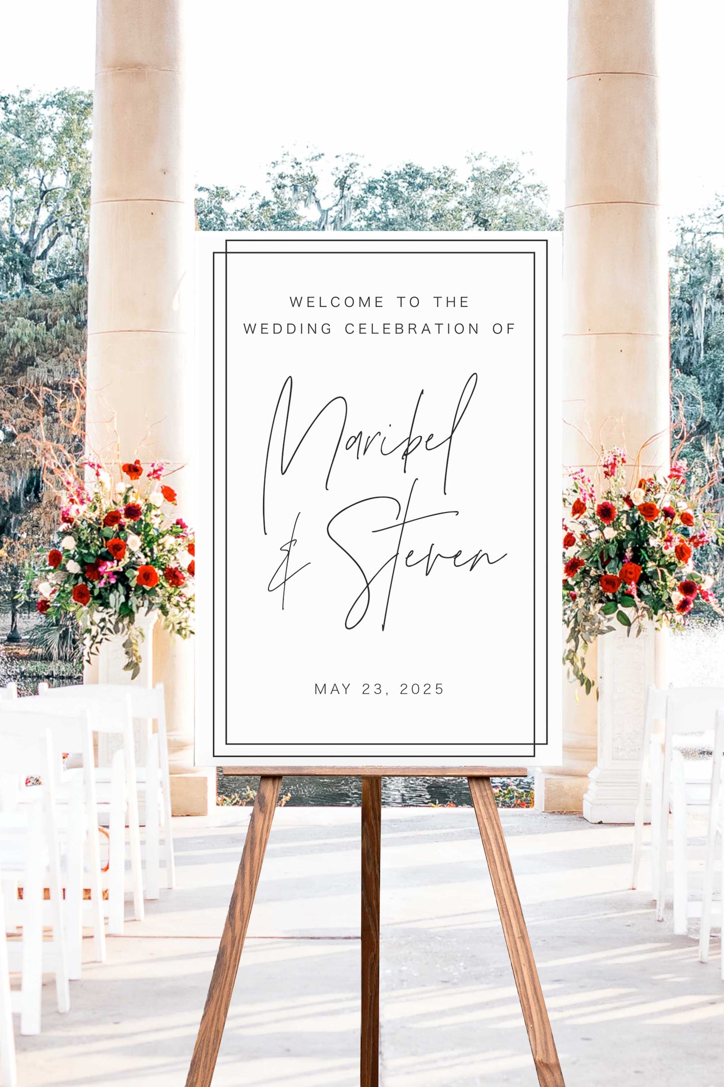 Welcome to the Wedding Celebration Sign - Maribel Collection - More Colors
