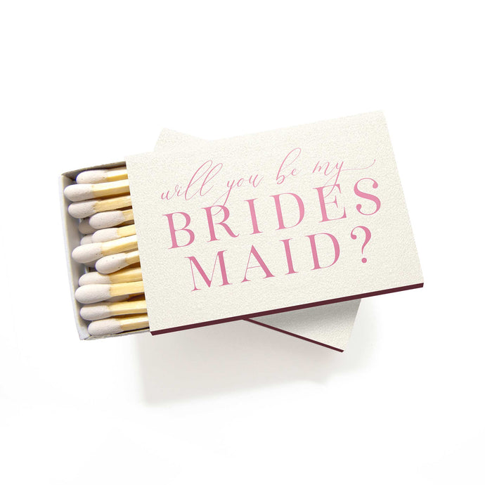 Will You Be My Bridesmaid Matchboxes - Tea and Becky