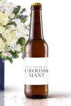 Load image into Gallery viewer, Will You Be My Groomsman Beer Bottle Labels - Tea and Becky
